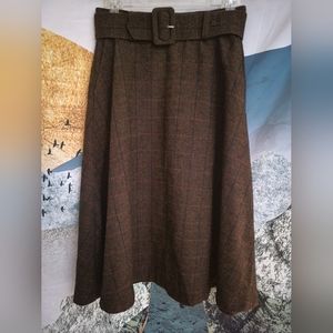 Modcloth belted skirt with pockets